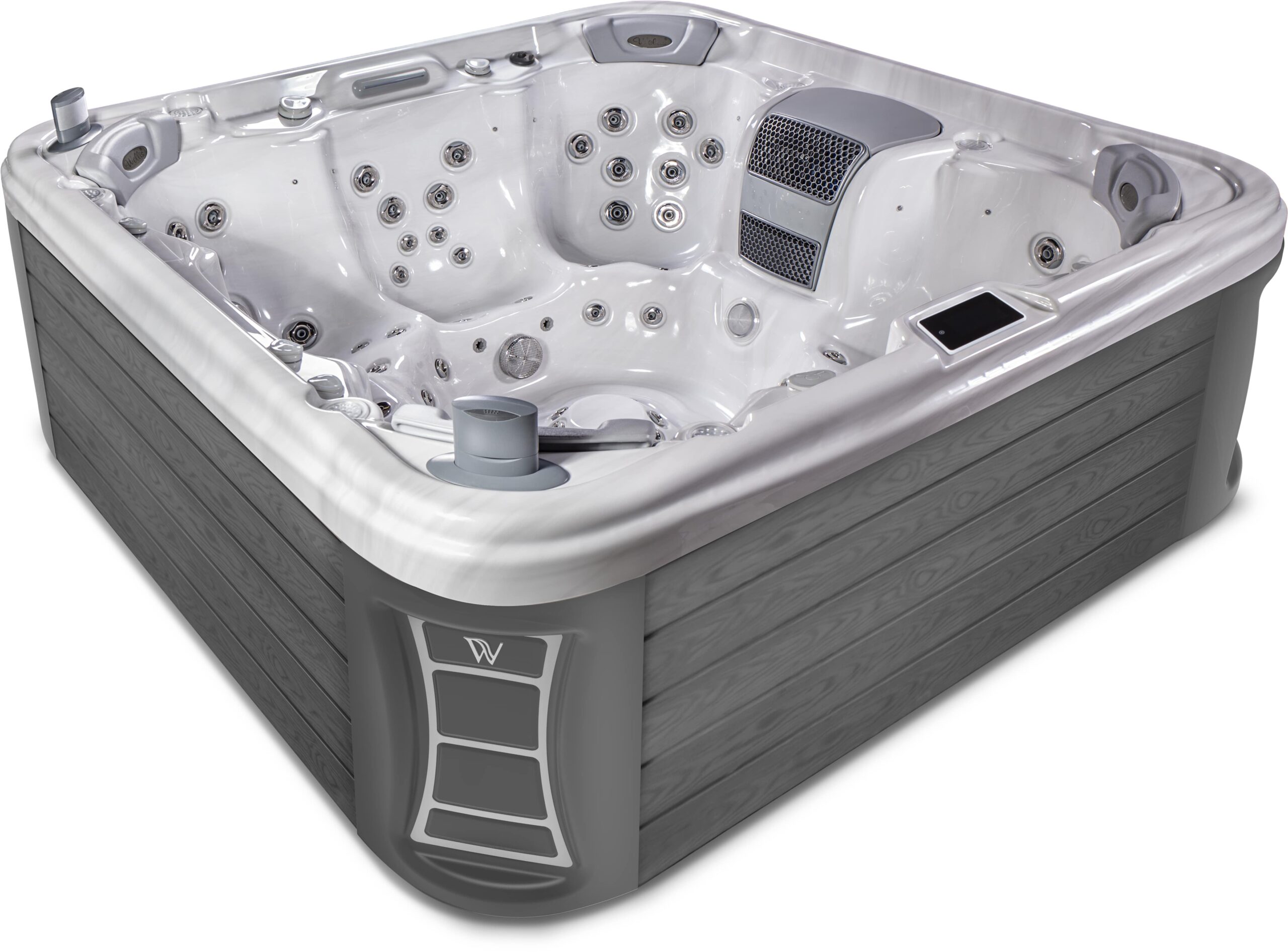 Grey luxury hot tub